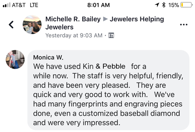 Kin & Pebble customer review